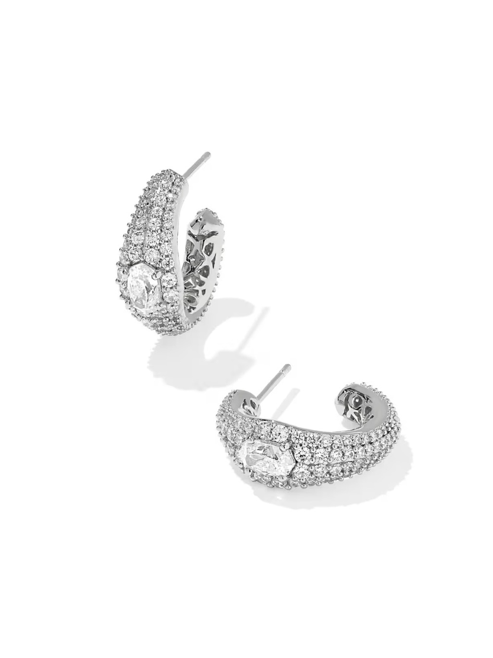 Kendra Scott BELLA SILVER HOOP EARRINGS